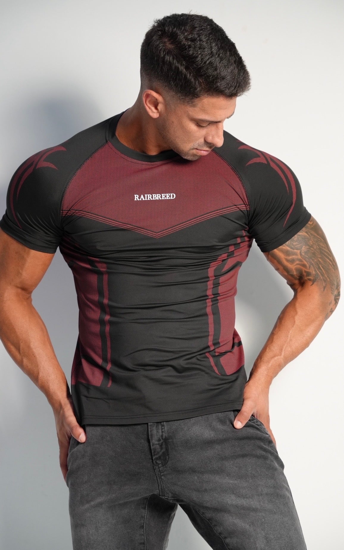 Black / Red Dri-Fit Performance Tees