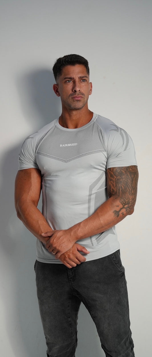 Light Grey / White Dri-Fit Performance Tees