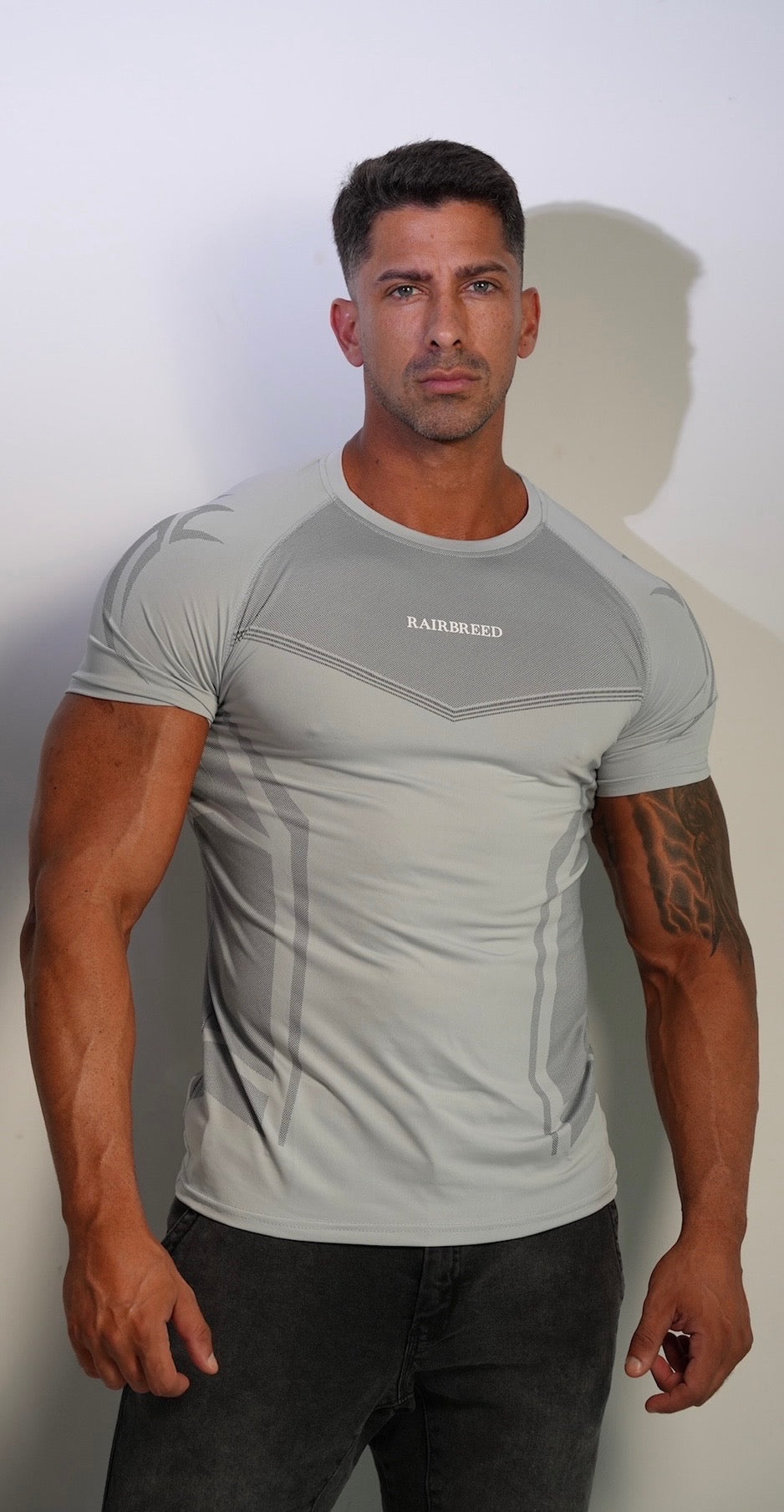 Light Grey / White Dri-Fit Performance Tees