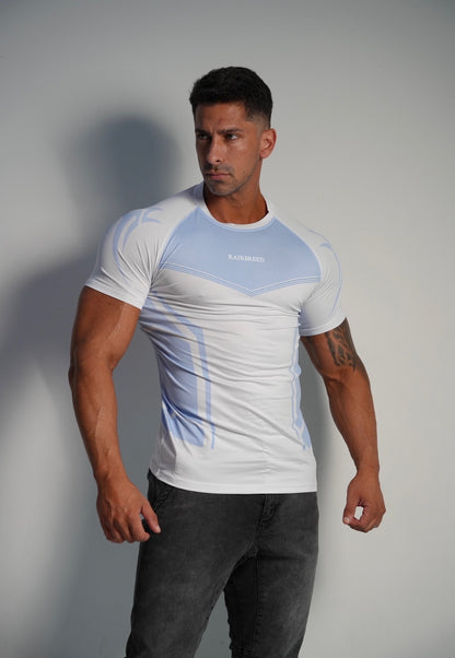 Baby Blue / White Dri-Fit Performance Tees