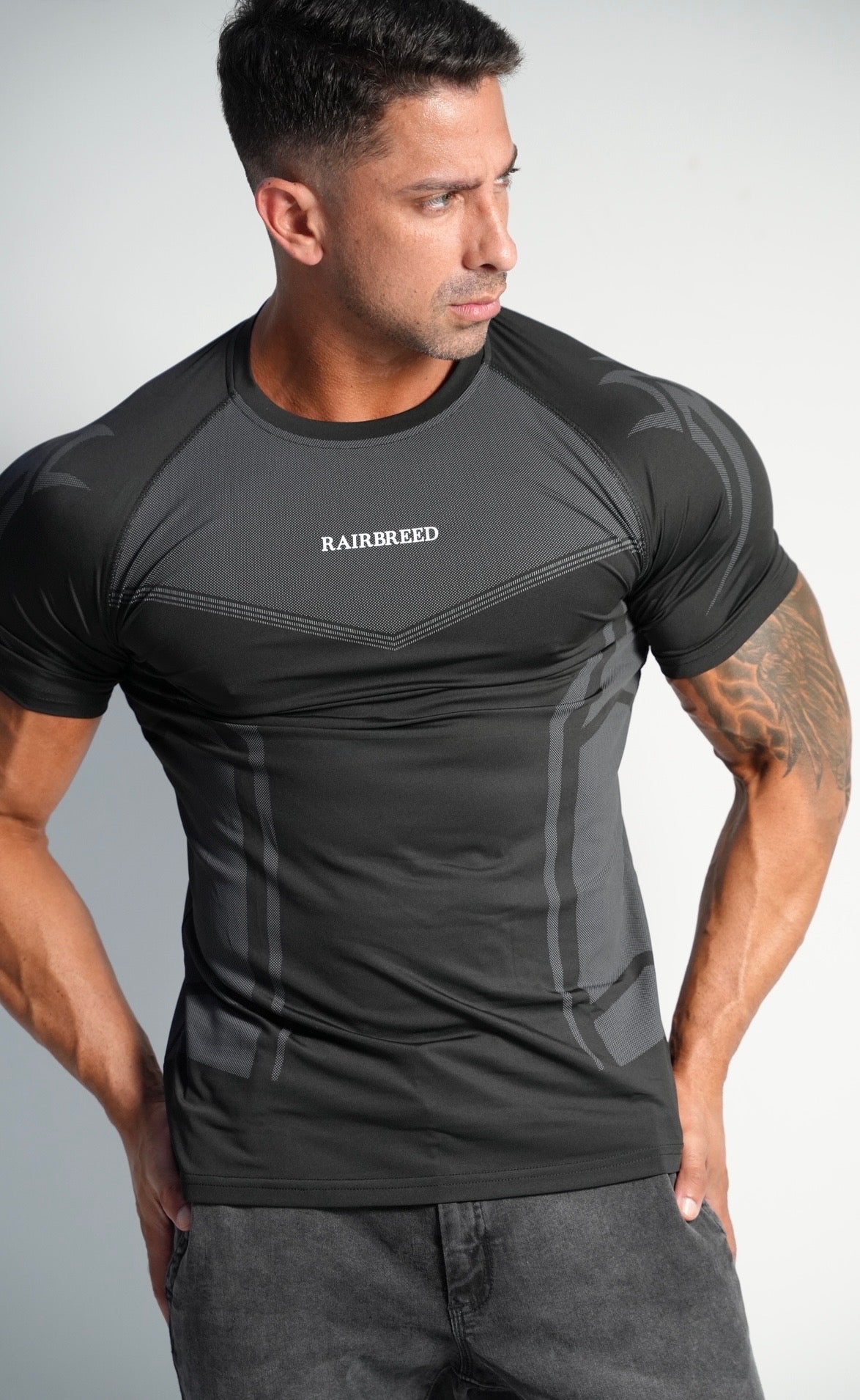 Grey / Black Dri-Fit Performance Tees