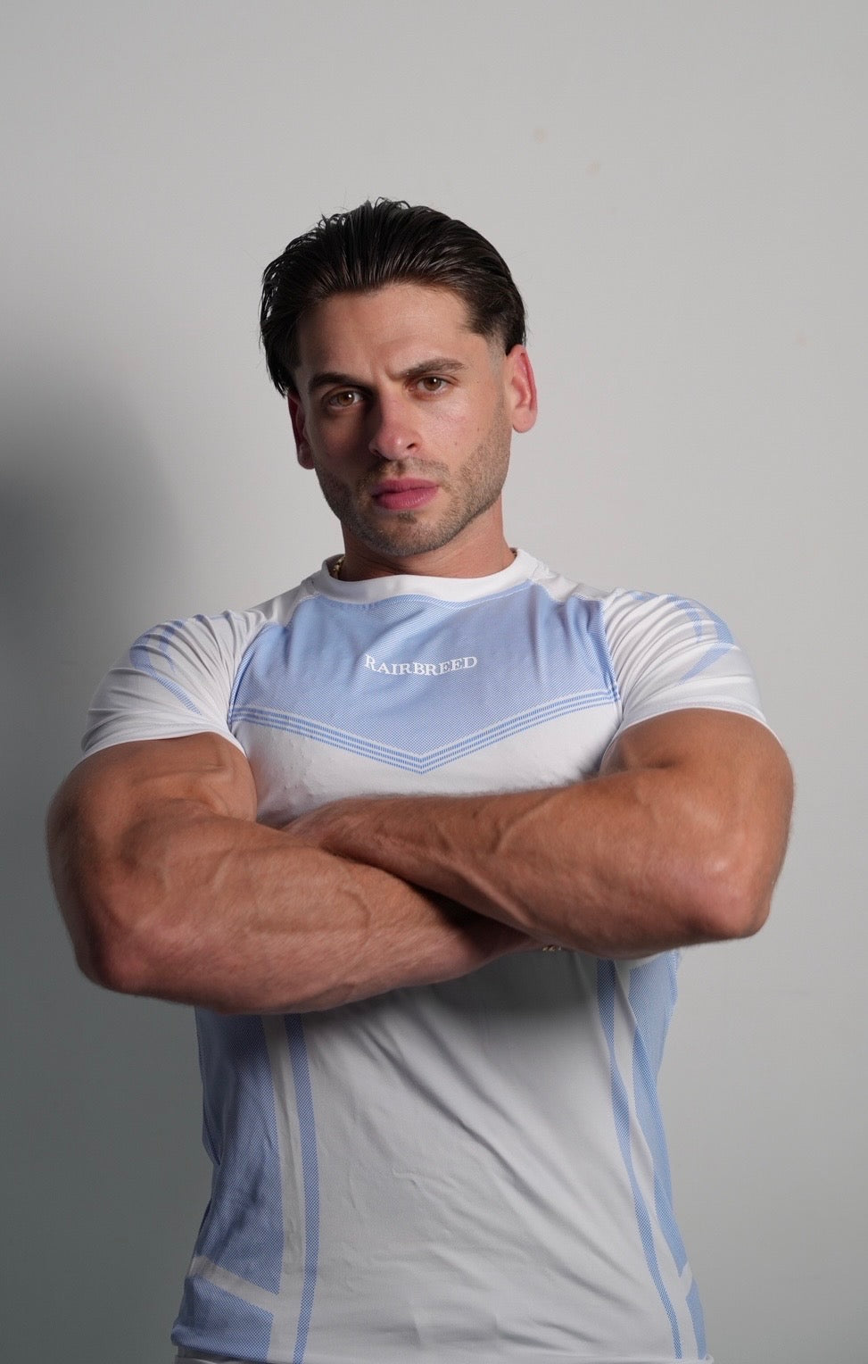 Baby Blue / White Dri-Fit Performance Tees