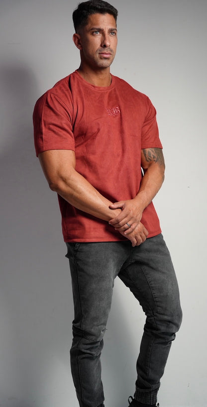 Red Embroidered Tees